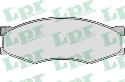 LPR 05P264 Колодки тормозные дисковые NISSAN BLUEBIRD/SERENA 1.6-2.0 86- передние (572312)