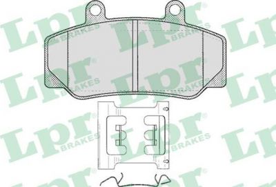 LPR 05P318 Колодки тормозные дисковые VOLVO 740/760/940/960 82-96 передние (272827)