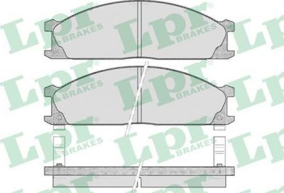 LPR 05P378 Колодки тормозные дисковые NISSAN TERRANO 87-98/PICK UP 98- передние (D10602S790)
