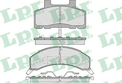 LPR 05P460 05P460 Дисковая тормозная колодка