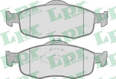 LPR 05P471 Колодки тормозные передние FORD MONDEO 93-00 SCORPIOO 86-94 без датч. (6882584)