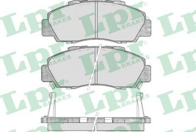 LPR 05P472 Колодки тормозные дисковые HONDA ACCORD 91-98/CR-V 95-02 передние (45022SS0G02)