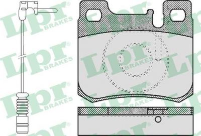 LPR 05P485A комплект тормозных колодок, дисковый тормоз на MERCEDES-BENZ 190 (W201)