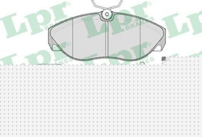 LPR 05P493 Колодки тормозные передние CITROEN JUMPER FIAT DUCATO PEUGEOT BOXER 94-02 (425116)
