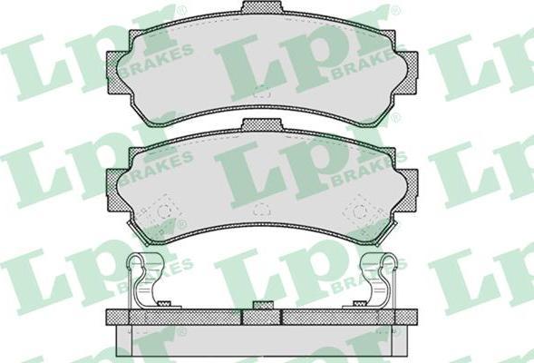 LPR 05P624 Колодки тормозные дисковые зад. NISSAN ALMERA(N15) 1,41,6L/2,0D 95-00г (440600M890)