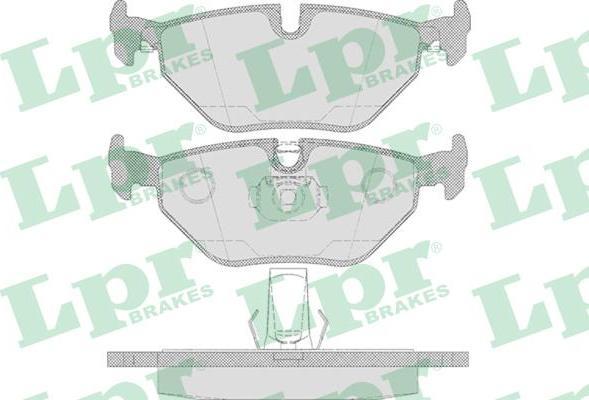 LPR 05P650 Колодки торм. задние E39 TOURING 95-03 123X42,3X17,3mm (34216761281)