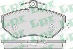 LPR 05P718 Колодки тормозные передние AUDI A4 1.6 1.8 1.9D 95>00 VOLKSWAGEN PASSAT 97>00 G3 CADDY 95>04 POLO 95>01 (8E0698151N)