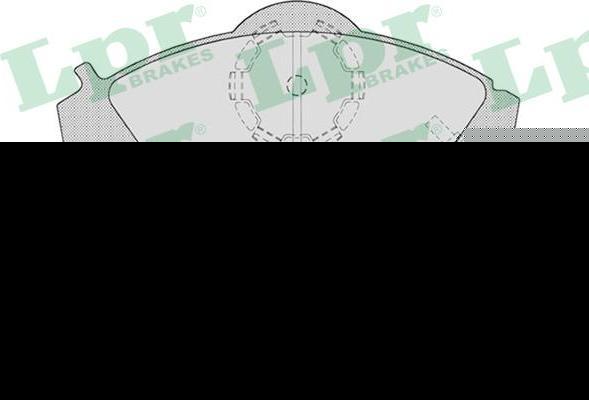 LPR 05P721 Колодки тормозные дисковые SSANGYONG KORANDO/MUSSO 96- передние с эл.датч. (4813005100)