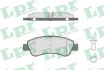 LPR 05P802 Колодки тормозные дисковые CITROEN C4 03-/PEUGEOT 307/PARTNER 1.4/1.6 -ESP передние (425341)