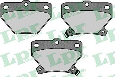 LPR 05P836 Колодки тормозные дисковые TOYOTA CELICA 99-/COROLLA 00-/PRIUS 1.5 00-/YARIS 99- задние (0446652060)