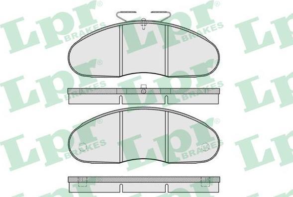 LPR 05P961 Колодки тормозные дисковые MERCEDES W460/W461/W463 передние (571368J-AS)