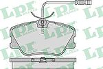 LPR 05P986 Колодки тормозные дисковые MERCEDES BENZ W201/W124 с датчиком передние (571382)