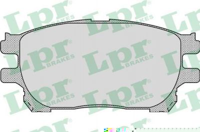LPR 05P999 Колодки тормозные дисковые TOYOTA PREVIA 00- передние (0446528490)