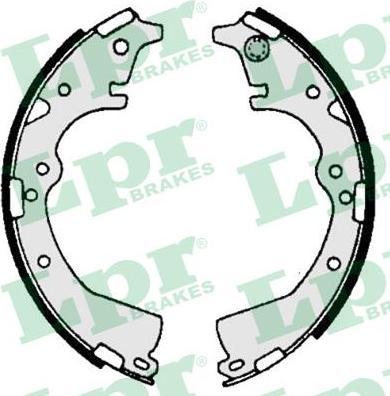 LPR 06970 Колодки тормозные барабанные TOYOTA PREVIA 90-00 (361341)