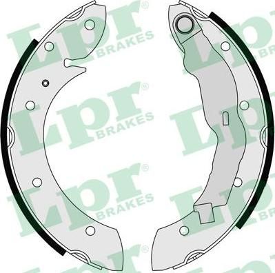 LPR 07135 Колодки тормозные барабанные RENAULT LAGUNA/MEGANE 96-03 (4241H6)