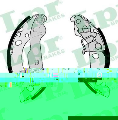 LPR 08190 Колодки тормозные барабанные FORD FIESTA IV 180x30mm (1123789)