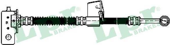 LPR 6T48153 Шланг тормозной HYUNDAI Getz m10x1-Banjo 486mm (587321C050)