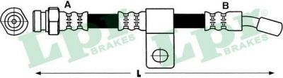 LPR 6T48172 тормозной шланг на HYUNDAI TERRACAN (HP)