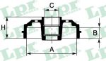 LPR 7D0627C тормозной барабан на NISSAN MICRA III (K12)