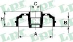 LPR 7D0665CA тормозной барабан на RENAULT LOGAN I универсал (KS_)