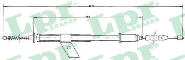 LPR C0487B трос, стояночная тормозная система на NISSAN MICRA I (K10)