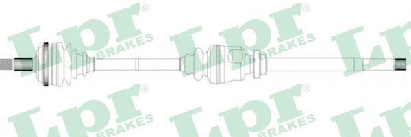 LPR DS16093 приводной вал на PEUGEOT EXPERT фургон (222)