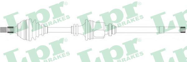 LPR DS38018 приводной вал на PEUGEOT 205 I (741A/C)