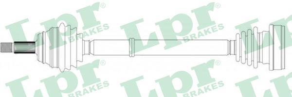 LPR DS51064 приводной вал на VW POLO CLASSIC (6KV2)