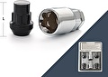 LS Slik Гайка секретная M12x1,5 32 конус, закрытая 4+2 ключа BLACK HN-20705SP LS Slik Гайка секретная M12x1,5 32 конус, закрытая 4+2 ключа BLACK HN-20705SP