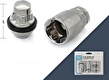 LS Slik Гайка секретная M12x1,5 34,5 конус+ пластиковое кольцо, закрытая 4+2 ключа CH HN-20705SDP LS Slik Гайка секретная M12x1,5 34,5 конус+ пластиковое кольцо, закрытая 4+2 ключа CH HN-20705SDP