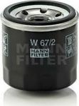MANN Фильтр масляный DAEWOO/SUZUKI Bal/Swi/Alt (W 67/2) MANN Фильтр масляный DAEWOO/SUZUKI Bal/Swi/Alt (W 67/2)