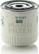MANN Фильтр масляный FORD Escort/Sierra/Scorpio/Taunus/Transit -petrol (W 916/1)