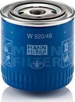 MANN Фильтр масляный NISSAN Navara/Pathfinder III mot.2,5DCI (W 920/48)