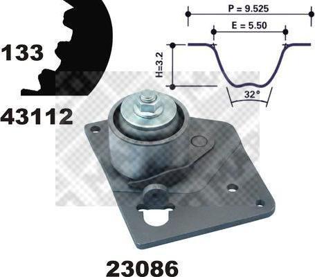 MAPCO 23103 комплект ремня грм на SUZUKI GRAND VITARA II (JT)