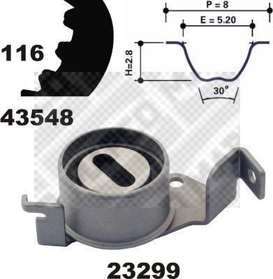 MAPCO 23548 комплект ремня грм на MITSUBISHI CARISMA (DA_)