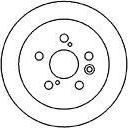 MAPCO 25563 тормозной диск на TOYOTA CAMRY Liftback (_V1_)