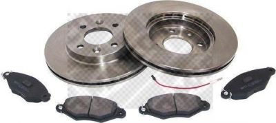MAPCO 47161 комплект тормозов, дисковый тормозной механизм на NISSAN KUBISTAR (X76)