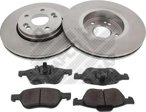 MAPCO 47175 комплект тормозов, дисковый тормозной механизм на RENAULT LAGUNA II (BG0/1_)