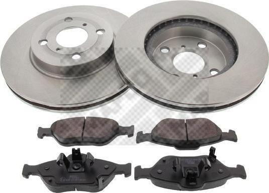 MAPCO 47547 комплект тормозов, дисковый тормозной механизм на TOYOTA YARIS (NHP13_, NSP13_, NCP13_, KSP13_, NLP13_)