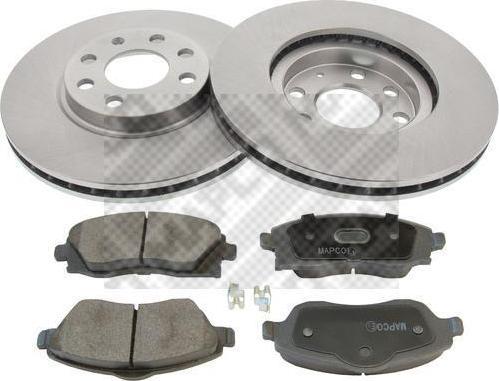 MAPCO 47673 комплект тормозов, дисковый тормозной механизм на OPEL CORSA C (F08, F68)