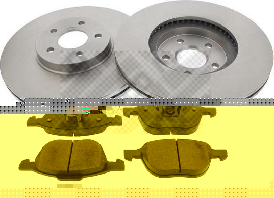 MAPCO 47908 комплект тормозов, дисковый тормозной механизм на FORD C-MAX (DM2)