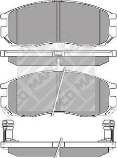 MAPCO 6457 комплект тормозных колодок, дисковый тормоз на MITSUBISHI COLT IV (CA_A)