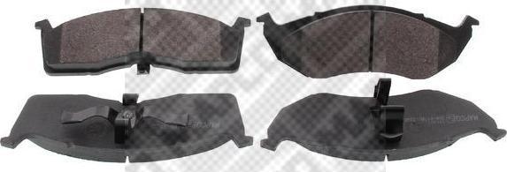 MAPCO 6488 комплект тормозных колодок, дисковый тормоз на DODGE CARAVAN