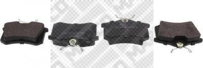 MAPCO 6579 комплект тормозных колодок, дисковый тормоз на RENAULT MEGANE III Наклонная задняя часть (BZ0_)
