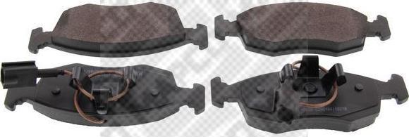 MAPCO 6615 комплект тормозных колодок, дисковый тормоз на FIAT PUNTO (199)
