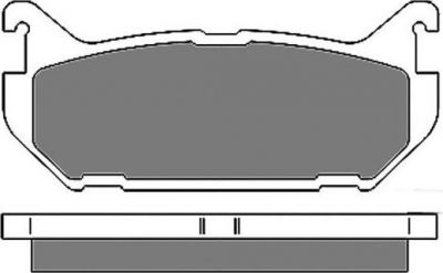 MAPCO 6656 комплект тормозных колодок, дисковый тормоз на MAZDA 626 IV Hatchback (GE)