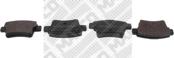 MAPCO 6962 комплект тормозных колодок, дисковый тормоз на PEUGEOT 408
