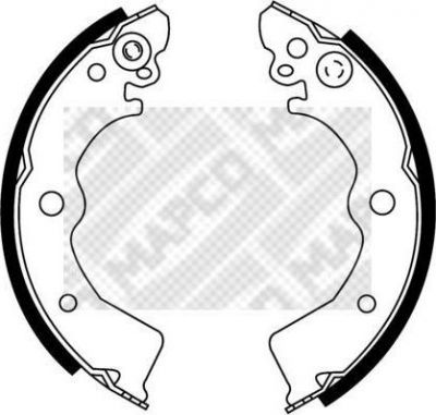 MAPCO 8521 комплект тормозных колодок на NISSAN ALMERA I Hatchback (N15)