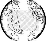 MAPCO 8770 комплект тормозных колодок на FORD KA (RB_)