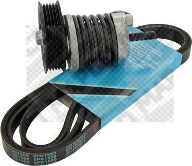 MAPCO 93802 поликлиновой ременный комплект на AUDI A6 Avant (4B5, C5)
